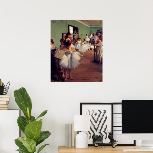 Poster Classe de danse par Edgar Degas (Bureau à domicile)