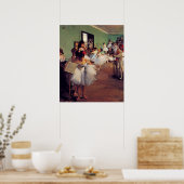 Poster Classe de danse par Edgar Degas (Cuisine)