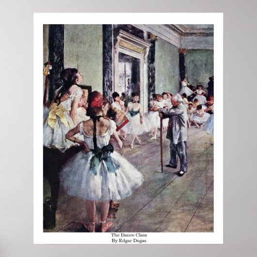 Poster Classe De Danse Par Edgar Degas (Devant)