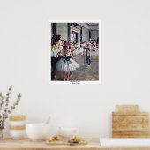 Poster Classe De Danse Par Edgar Degas (Cuisine)