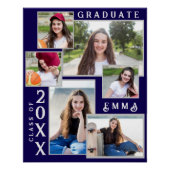 Poster Classe de Faire-part Multi Photo Graduation 2025 (Devant)
