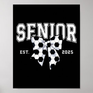 Poster Classe de football senior de 2025 Diplômé senior 2