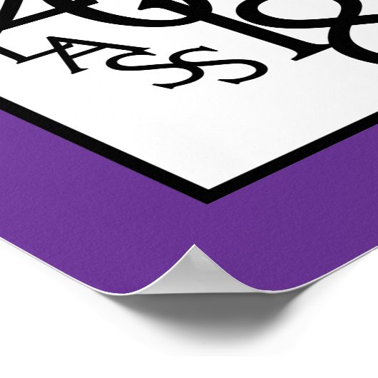 Poster Classe de Graduation 2018 Autograph Keepsaké Purpl (Coin)