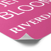 Poster Classe de graduation Pink White Photo Moderne DE 2 (Coin)