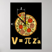 Poster Classe de mathématiques Pi Day Enseignant Pizza Ga (Devant)