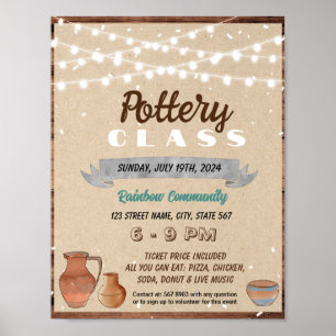 Poster Classe de poterie modèle
