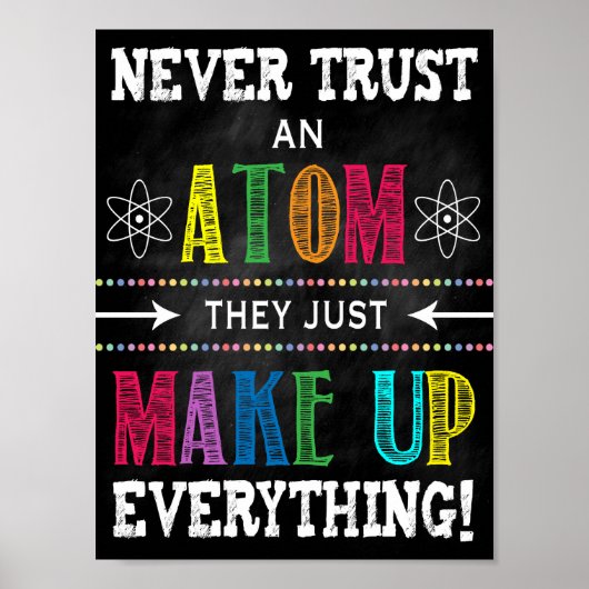 Poster Classe de sciences Imprimable (Devant)