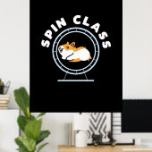 Poster Classe de spin Hamster (Bureau à domicile)