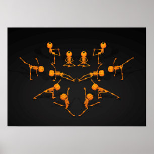 Poster Classe de Yoga d'Halloween