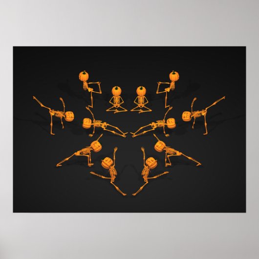 Poster Classe de Yoga d'Halloween (Devant)