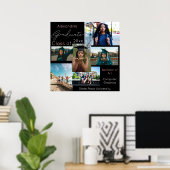 Poster Classe d'études supérieures Collage photo de l'uni (Bureau à domicile)