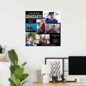 Poster Classe d'études supérieures Collage photo de l'uni (Bureau à domicile)