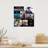 Poster Classe d'études supérieures Collage photo de l'uni (Cuisine)