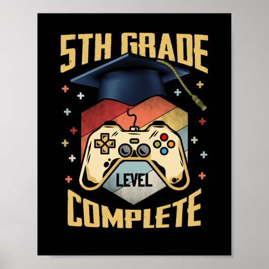 Poster Classe Gamer Complète De 5E Année De 2022 (Devant)
