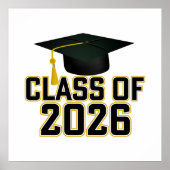 Poster Classe Letterman de 2026 Graduation (Devant)