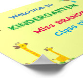 Poster Classe maternelle, Panneau de classe & enseignant (Coin)