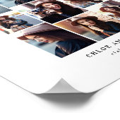 Poster Classe moderne de graduation multi photo (Coin)