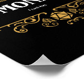 Poster Classe Monk Jeu RPG Tabletop (Coin)