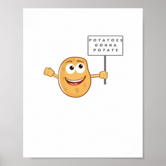 Poster Classe Pommes de terre - Potate (Pun de pommes de  (Devant)