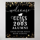 Poster Classe Réunion Bienvenue Classe Année Alumi Typogr (Devant)