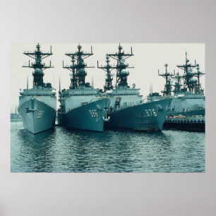 Poster Classe Spruance, NAV STA, San Diego, Cal