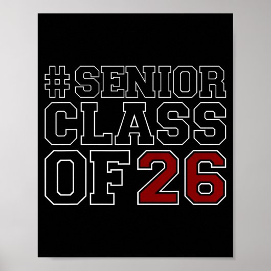 Poster Classe terminale de diplômés du lycée 2026 (Devant)