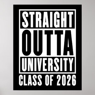 Poster Classe universitaire Straight Outta de 2026