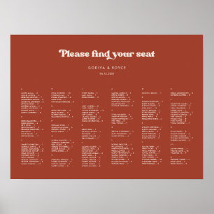 Poster Classement alphabétique en terre cuite