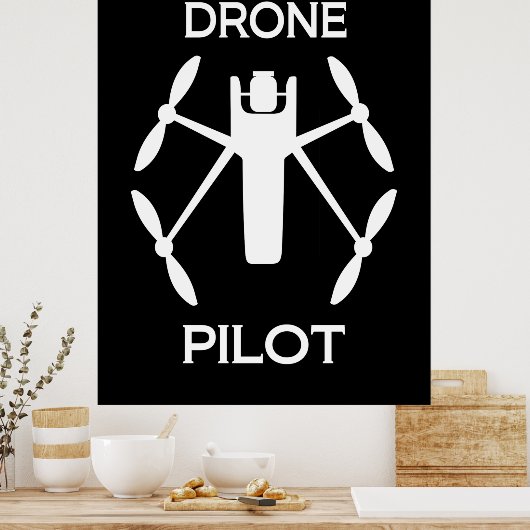 Poster Classes Pilote de drone (Cuisine)