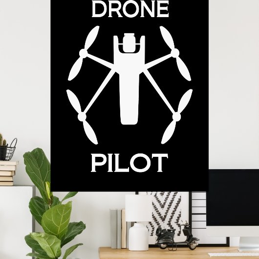 Poster Classes Pilote de drone (Bureau à domicile)