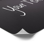 Poster Classeur de réalisateur personnalisé Votre texte (Coin)