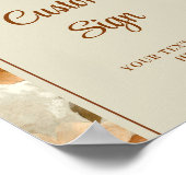 Poster Classic Boho Terra Cotta Ivory Sage Floral Custom (Coin)