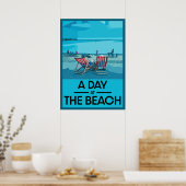 Poster Classic British Beach Art British Sea Side (Cuisine)
