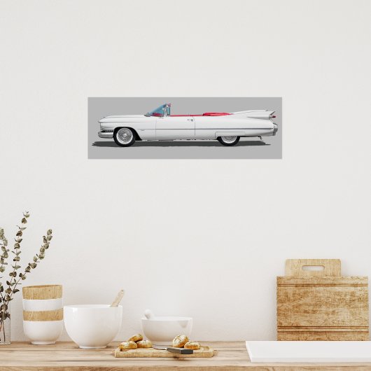 Poster Classic Cadillac Car (Cuisine)