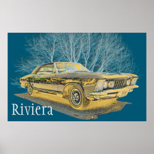 Poster Classic Car Buick Riviera