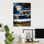 Poster Classic Car Chrome Closeup (Bureau à domicile)