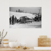 Poster Classic Car Wreck, 1940 (Cuisine)