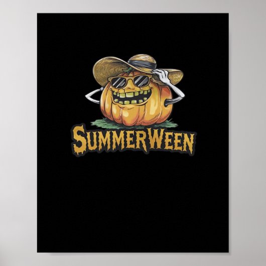Poster Classic Citrouille de Summerween (Devant)