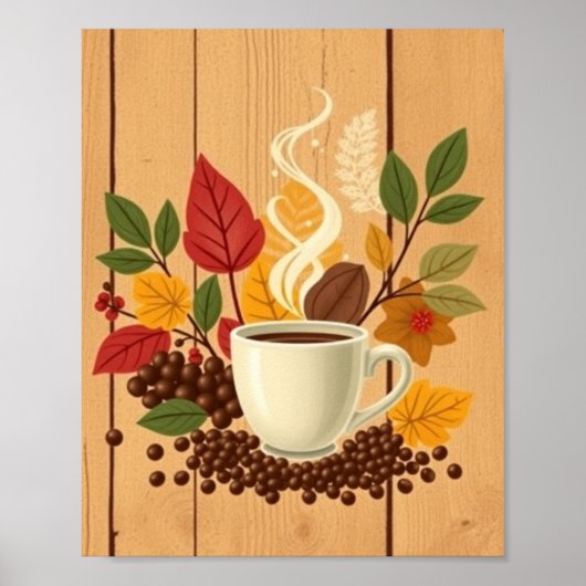 Poster Classic Coffee Illustration (Devant)