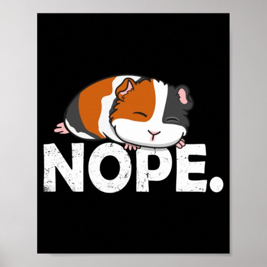 Poster Classic de cochon de Guinée (Devant)