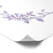 Poster Classic French Lavender Bridal Shower Welcome (Coin)