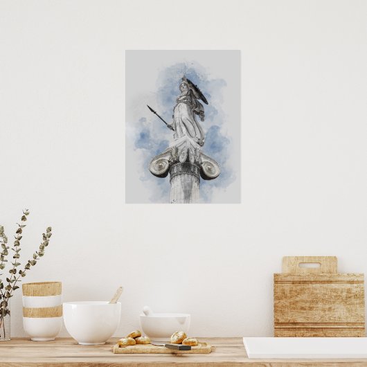 Poster Classic greek statue Athena (Cuisine)
