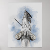 Poster Classic greek statue Athena (Devant)