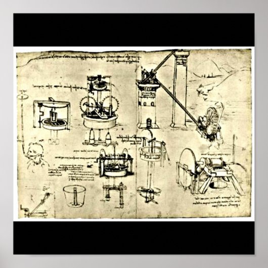 Poster-Classic/-Leonardo da Vinci 18 Poster (Voorkant)