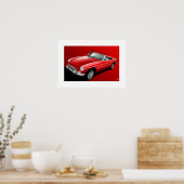 Poster Classic MG B (Cuisine)
