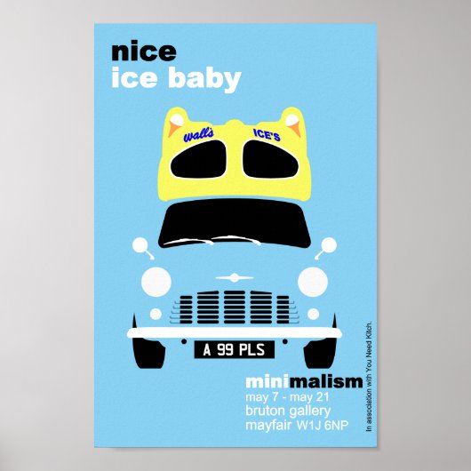 Poster Classic Original Mini glace van art minimaliste (Devant)