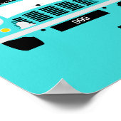 Poster Classic Original Mini Police van minimalist art (Coin)