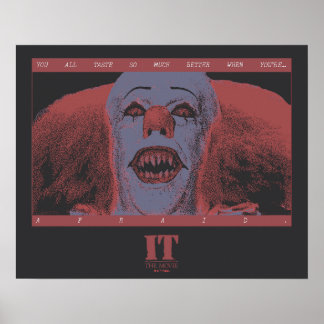 Poster Classic Pennywise - beaucoup mieux quand vous avez