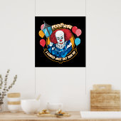 Poster Classic Pennywise - Je Pourrais Juste Vous Manger  (Cuisine)