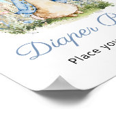 Poster Classic Peter Rabbit Baby shower Déchets Raffle (Coin)